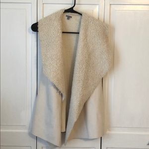 Cream Sherpa Vest